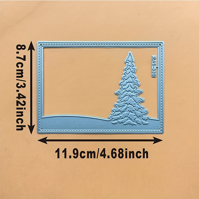 TEMU Set de Moldes para Cortar Metal con Decoración Navideña y - para Hacer Tarjetas DIY, Álbumes Fotográficos | Acero Duradero, Plateado, Ideal para
