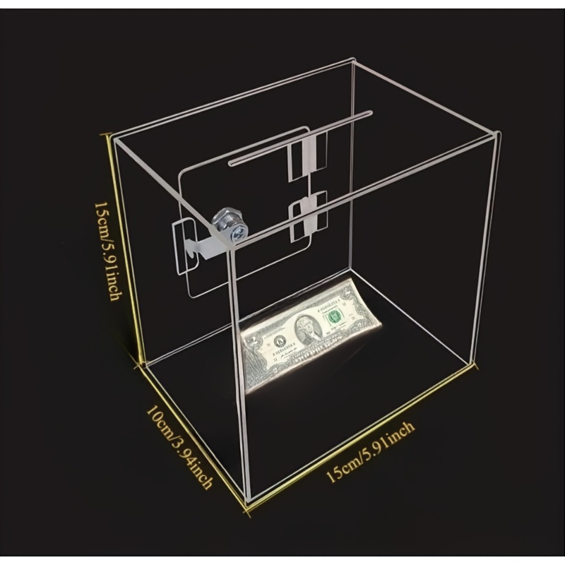 3pcs acrylic jewelry display box set clear square hollow storage cases with sturdy metal clasp   organizing and   presenting desserts cakes and accessories jewelry display Product details 5