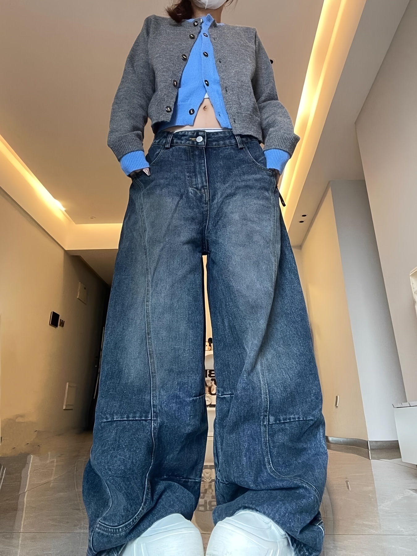【BAON】[unisex] Quarren vintage washed cargo denim pants BAON】[unisex] Quarren vintage washed cargo denim pants