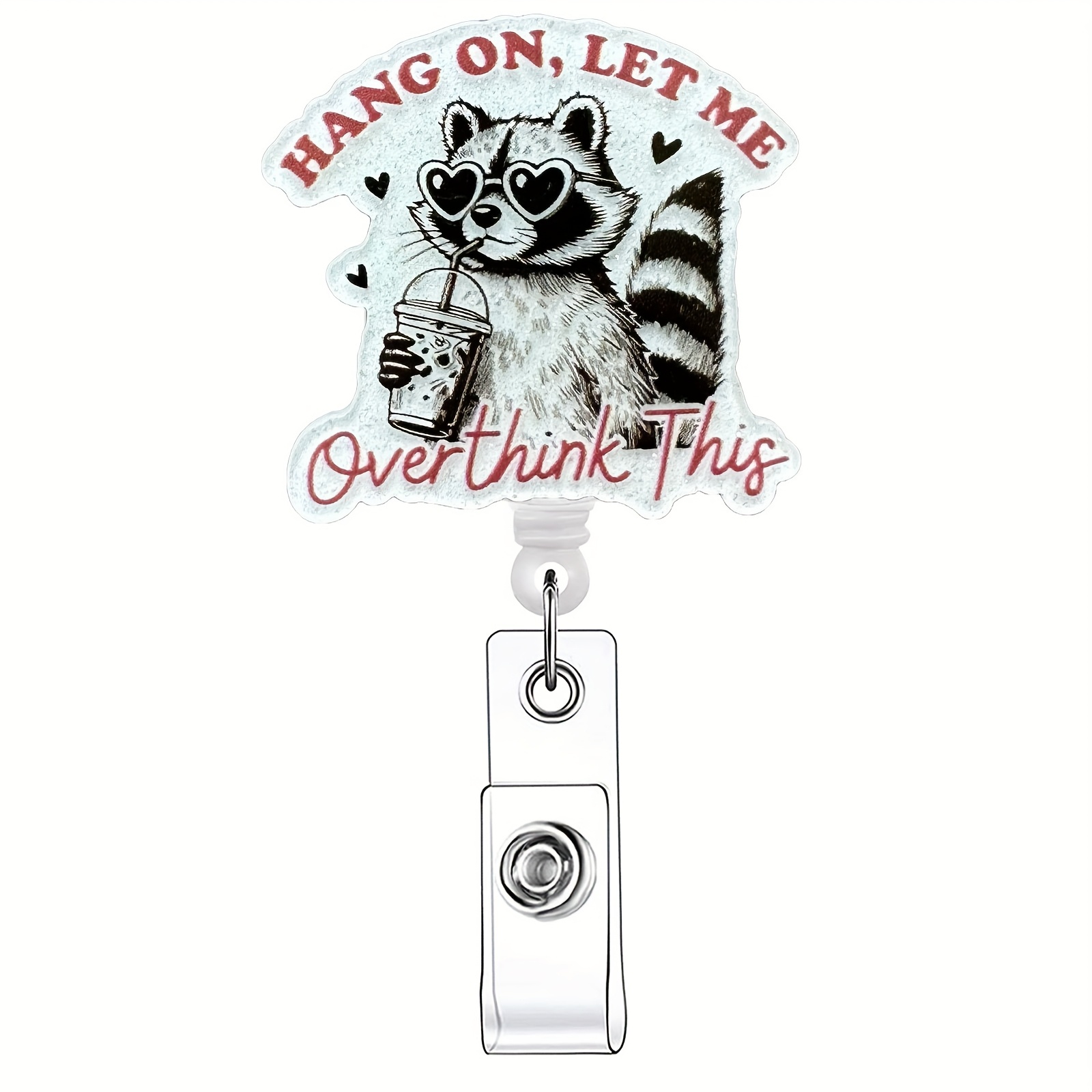 

Funny Cat-themed Retractable Badge Reel With Acrylic Id Holder - Nurses, Doctors & Students