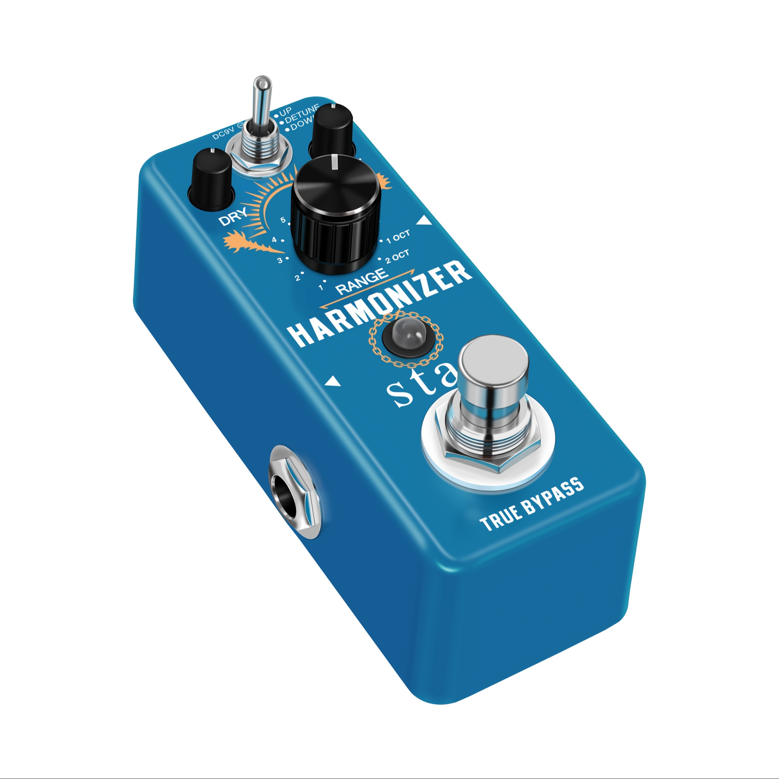 TEMU Amuzik Guitar Pedal - Digital Effects Processor With True Bypass, Usb-powered Pitch Shifter & Detuner, Compact Pedalboard- For Guitar/bass,