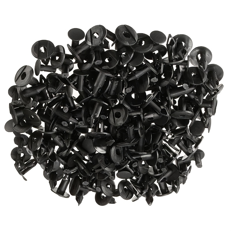 TEMU 140pcs Box Of Plastic Tree-shaped Rivet Clips For Securing Bumpers And Interior Panels In