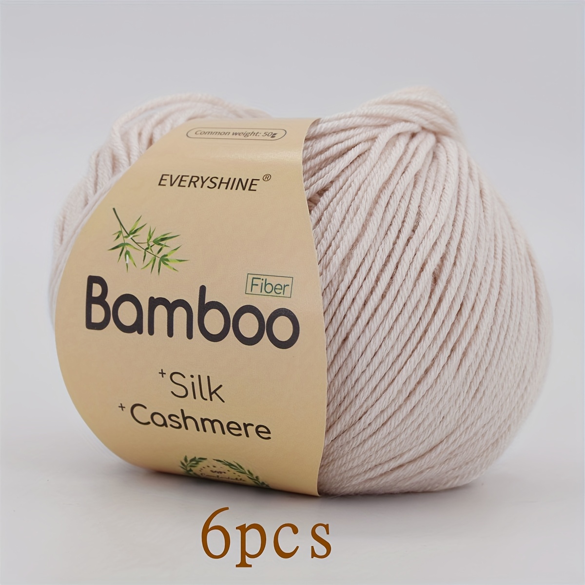 E-shop 6 Stück weiches atmungsaktives Garn, ideal für DIY Handstricken Häkeln von Pullovern, Mützen, Schals, Jacken, Decken, Dekorationen ,