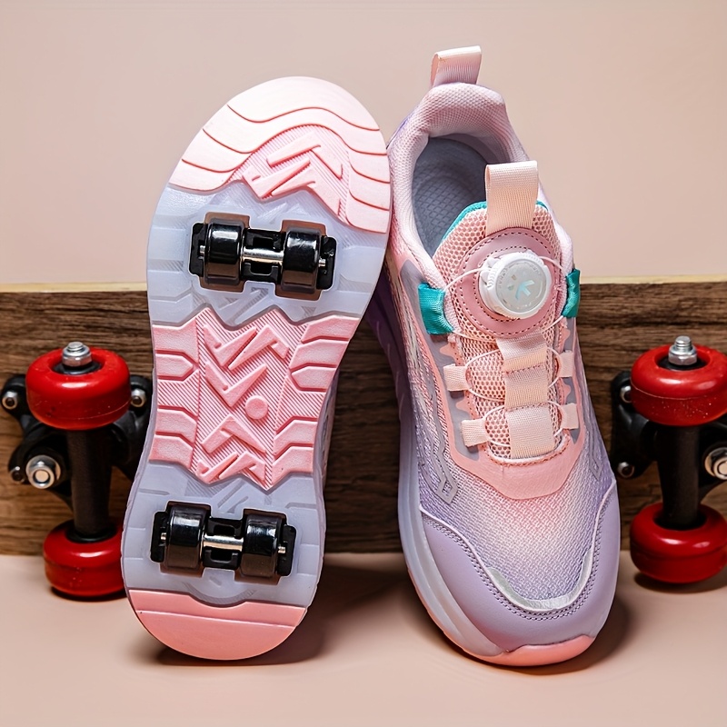 Rolschaatsschoenen voor meisjes met draaibare gespsluiting