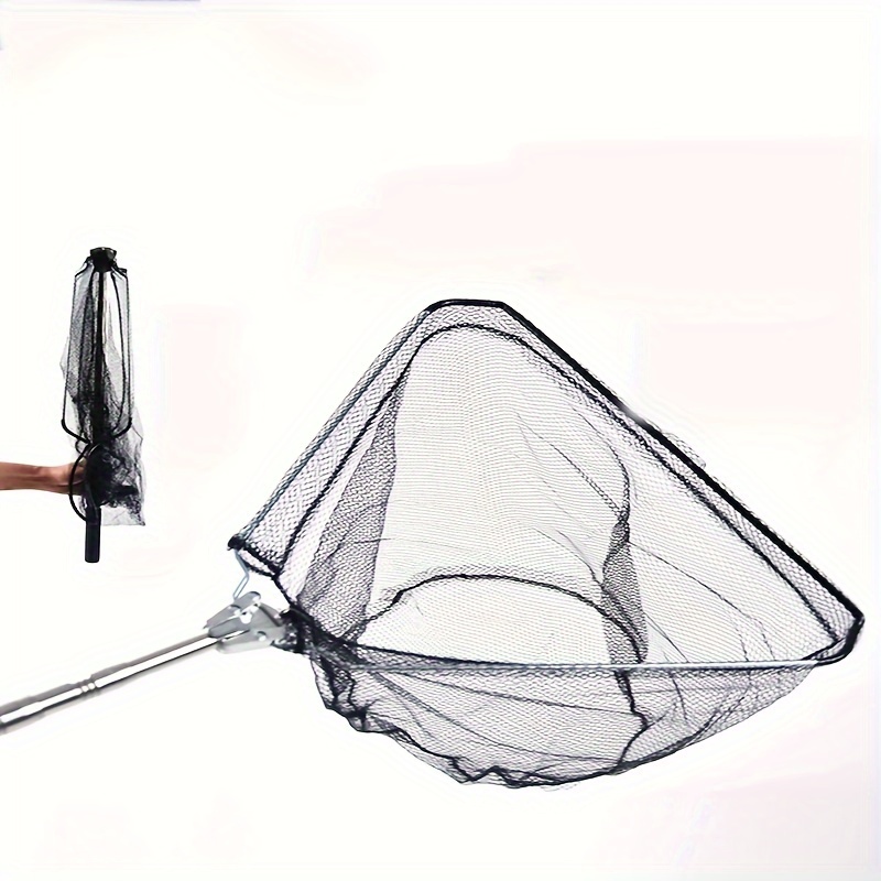Retractable Stainless Steel Landing Net Foldable Fishing Net - Temu