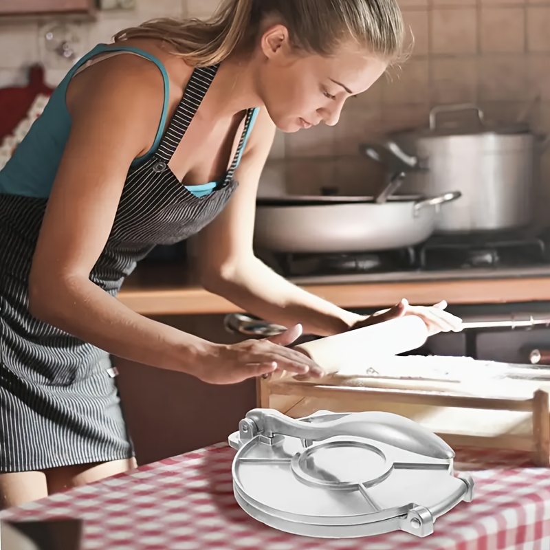 A dough press Metal mold Steel flour tortilla press Dumpling dough tortilla flour bread mold Sandwich taco press tortilla crusher Mince meat