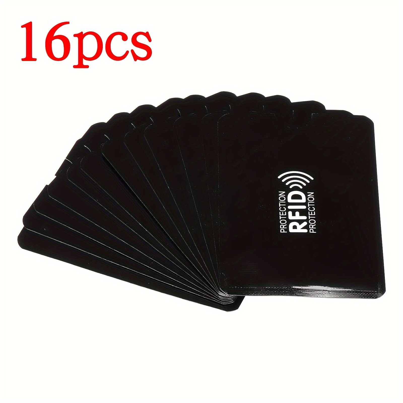 16 Pcs RFID Protection Card Sleeves - Secure Your Credit and Debit Cards with Durable and Portable Design - Simple Style for Everyday Use