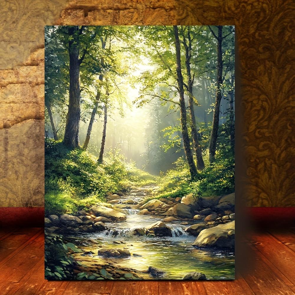 

- Art - 11.8"x15.7" Wooden Painting For & Bedroom Decor, Ready To , For Decor