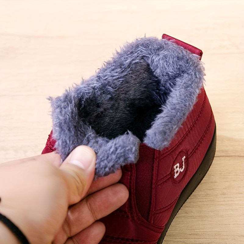 New Winter Fleece-Lined Snow Boots, Casual Outdoor Shoes