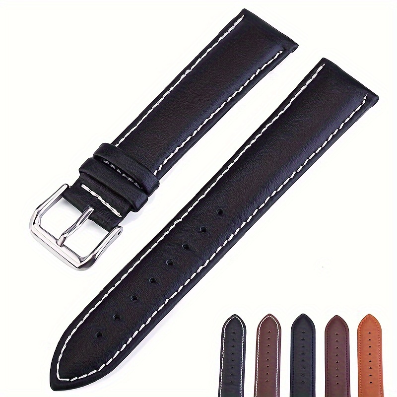 

16mm 18mm 20mm 22mm 24mm Genuine Leather Wristband Watch Strap Band Bracelet