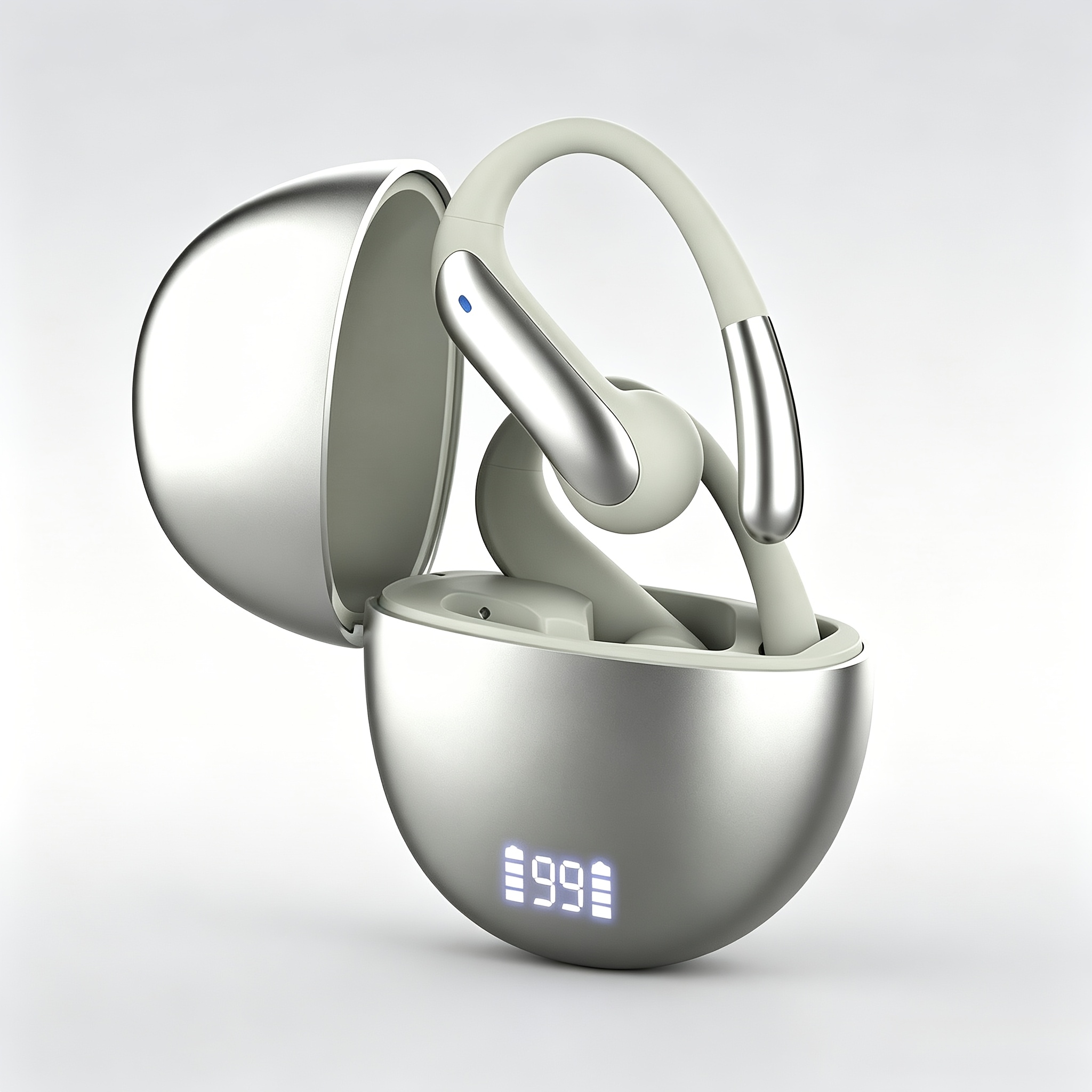Image of 2026 New Intelligent Open-ear Wireless Headphones, Surround Stereo, Touch Control, Tech Styling, Noise Reduction & Hd Calls. , Fit For Study, Travel, Meetings, Workouts, Ideal Gift For