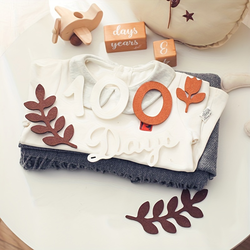1 Set Non-woven Fabric Milestone Cards, Milestone Marker Cards, Cute Growth Record Cards