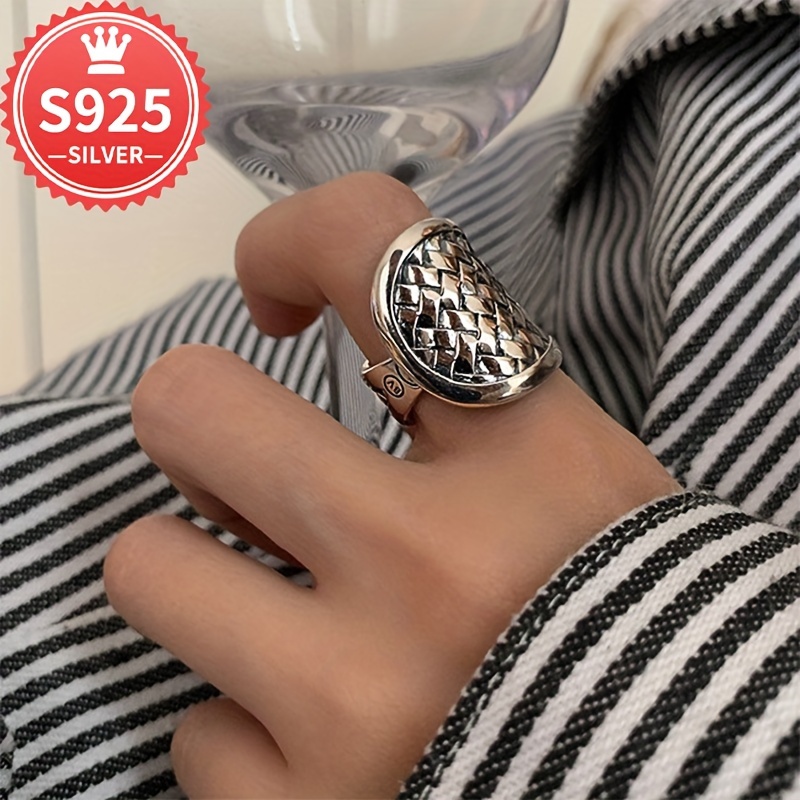 Hypoallergenic Personality Woven Ring Large Version Large Size Index Finger Ring