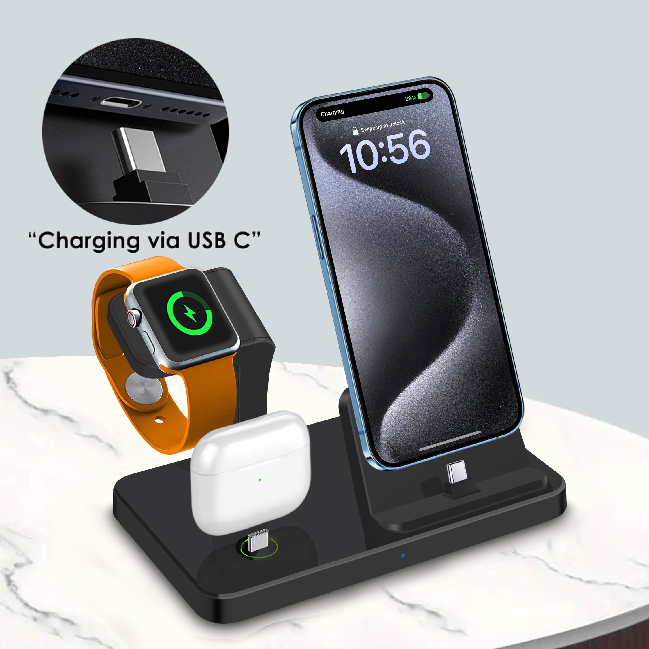 Cargador Multiple Iphone 11 Pro Max Cargador Inalambrico Estación