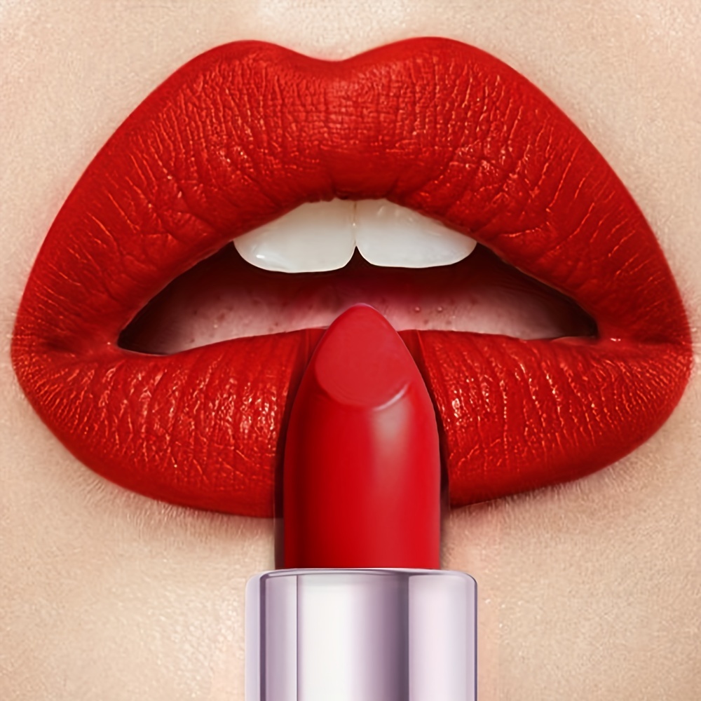 [gifts For Girls] [halloween] Huasurv Plumping Moisturizing Lipstick Long- Creamy Texture Red Lipstick 2310