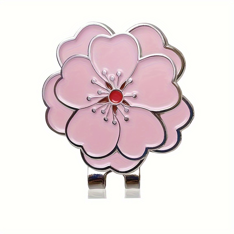 

Flower Golf Ball Marker, Golf Cap Clip, Flower Golf Cap Clip Decoration, Golf Training Auxiliary Accessories