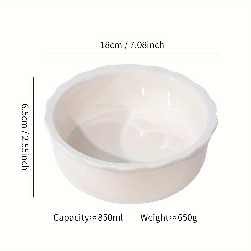 Image of Ceramic Pet Bowls For Dogs - Heavyweight, Non-spill, Large Capacity Feeding And Water Dish For All Dog Breeds - Durable And Easy To Clean Dog Food Bowls