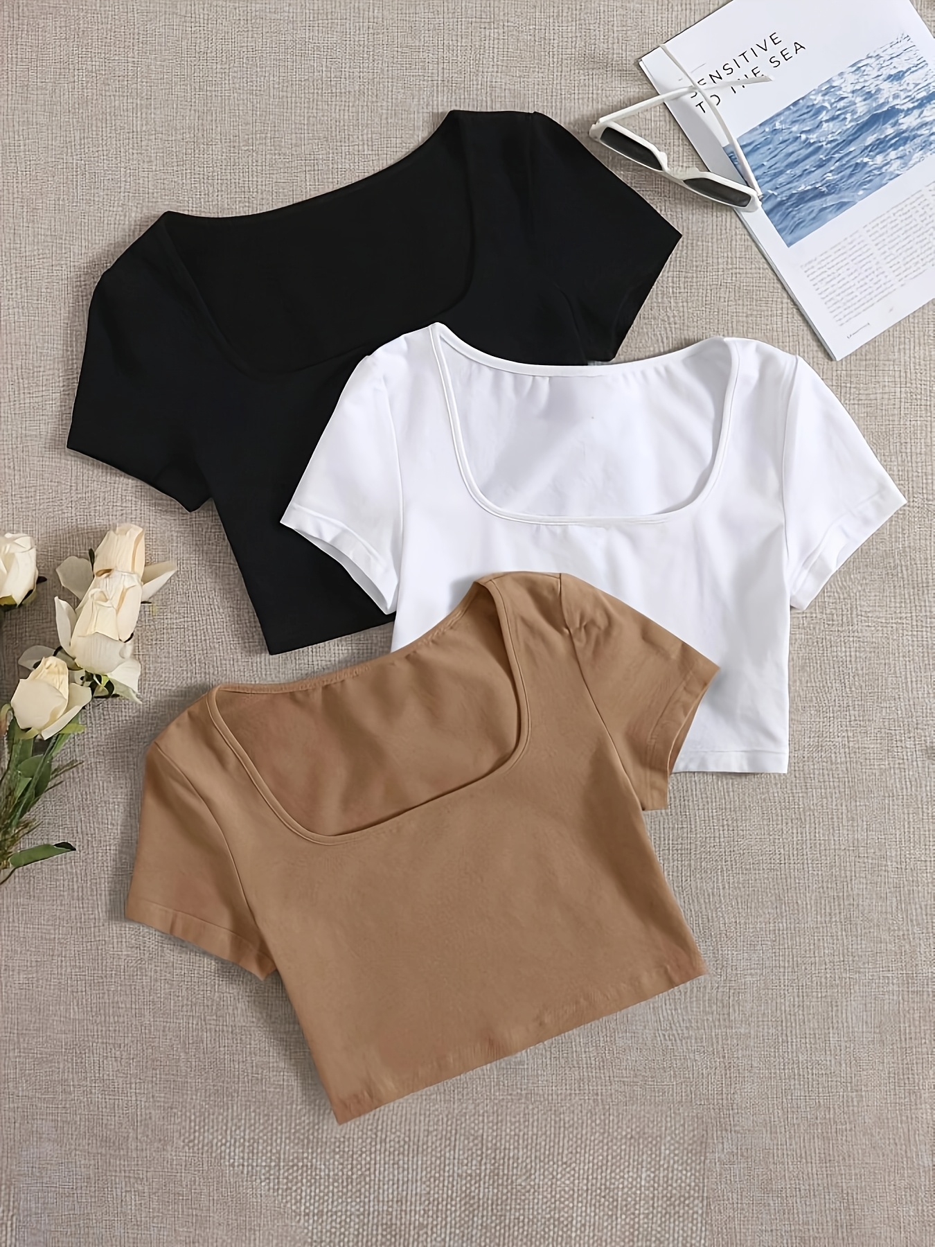 t shirts crop top - Besplatna dostava za poslane iz Temua