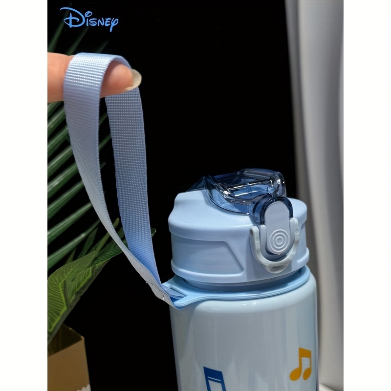 1pc Disney KLM Cartoon Transparent Sports Water Bottle, Leakproof with Pop-Up Lid, Lightweight Rectangle Design for Fitness, Running, Gym, and Outdoor Activities - Perfect Gift for Birthdays, Mother'S Day, Christmas, Easter, St. Patrick'S Day, Graduation, Gym Hydration Gear | Playful Design | Leakproof Lid