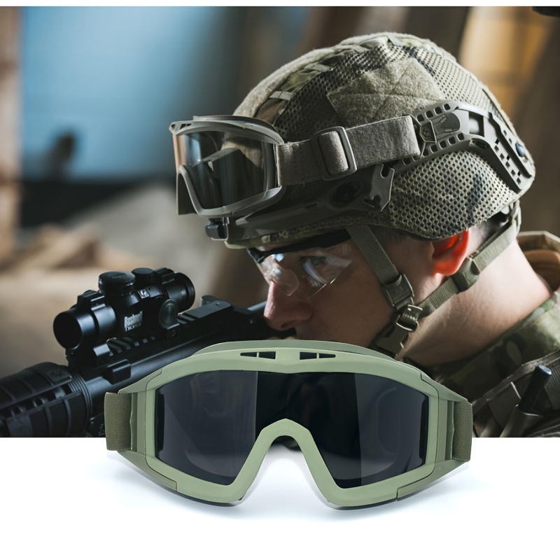 Gafas tácticas Airsoft con ventilador antivaho y 2 lentes