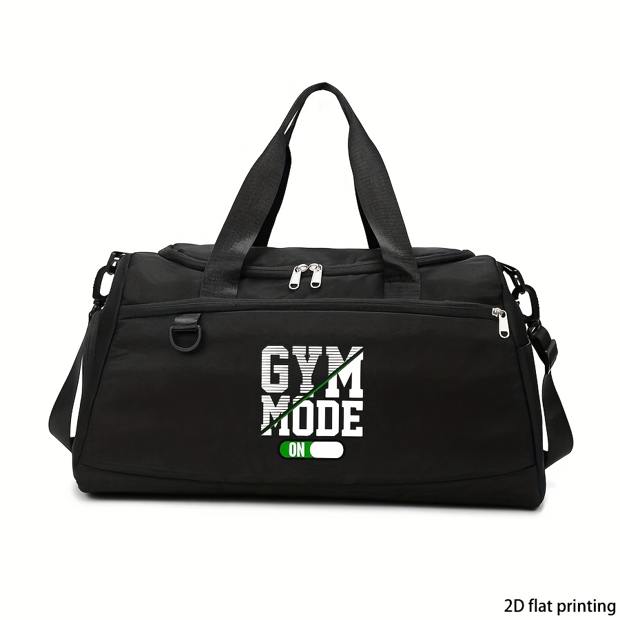 TEMU Borsa da viaggio con stampa motivo " Palestra", borsa a fitness di grande capacit�, borsa da viaggio per distanze, separazione asciutto/, adatta