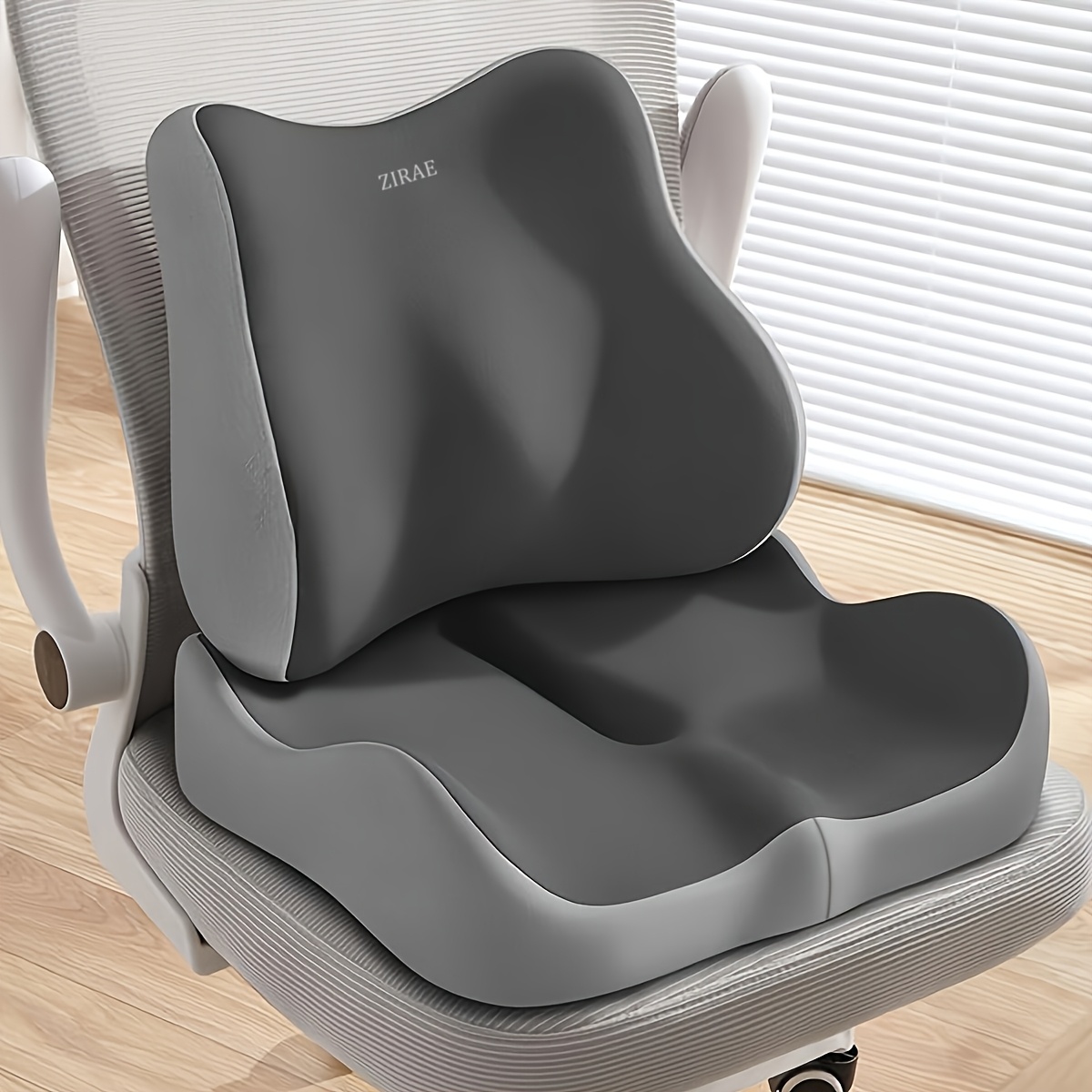 Car Seat Cushion, Lumbar Support Cushion, Ergonomic Memory Foam Cushion, Office Chair Cushion, Soft and Elastic, Suitable for Car Seats and Office Chairs, Ergonomically Designed to Fit the Human Body Curve, Car Seat Cushion