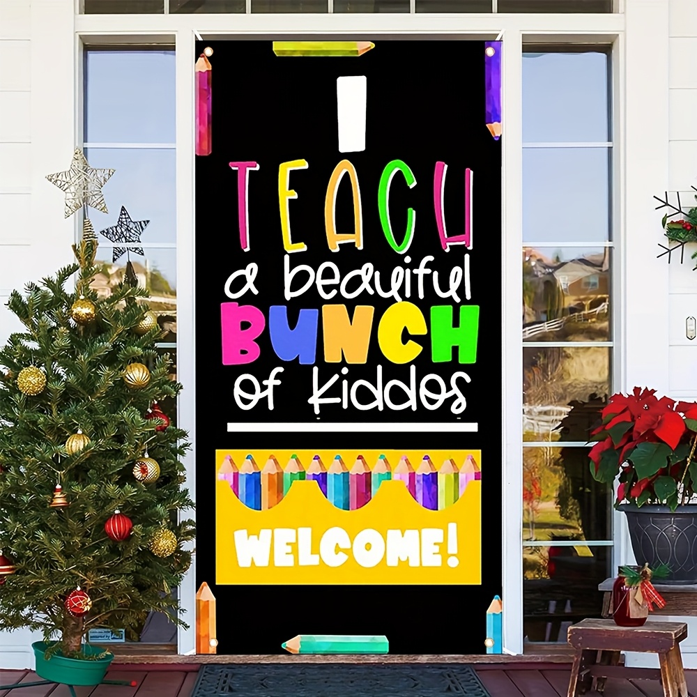 

Polyester - Multipurpose, Reusable For , - Teacher Greeting For , 35.4x70.8