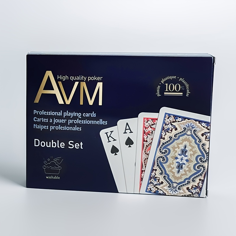 Image of Pvc Plastic Playing Cards, Bridge Cards, 2.24in X 3.46in, Suitable For Games, Party Supplies, And Number Games
