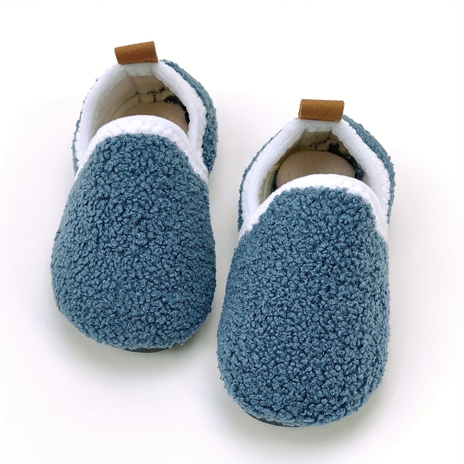 Image of Girls' Home Slippers Warm Plush Indoor Slippers Socks Shoes Thick Soft Sole Lightweight Comfortable Fluffy Socks Shoes Toddler Shoes