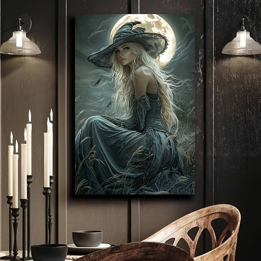 

Wooden Wall Art Decoration, Horror Style Painting, , Castles, Pumpkins, , , Living Room And Bedroom, Waterproof, Hd Printing, Festival Party Decoration, Festival Art Gifts, Ready To Hang