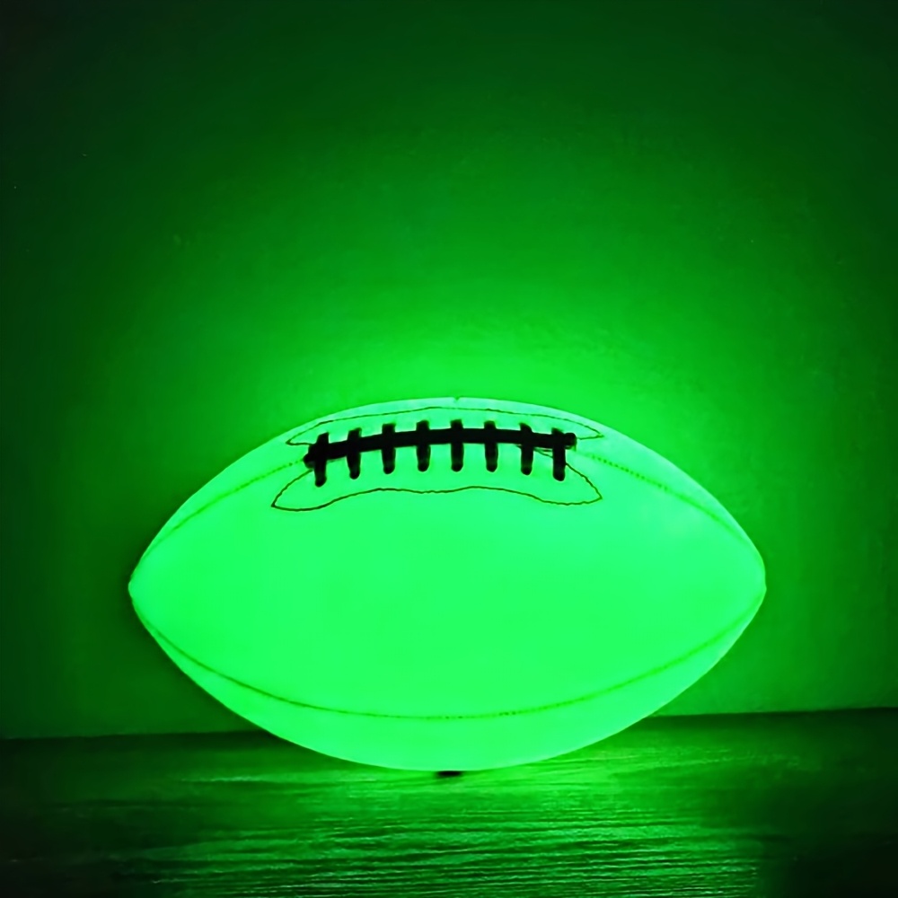 Custom Engraved Glowing Football Number 9, Illuminated American Football - Personalized with Name And Logo, Perfect for Home Decor, Birthdays, Anniversaries, Christmas, Weddings, And Valentine'S Gifts