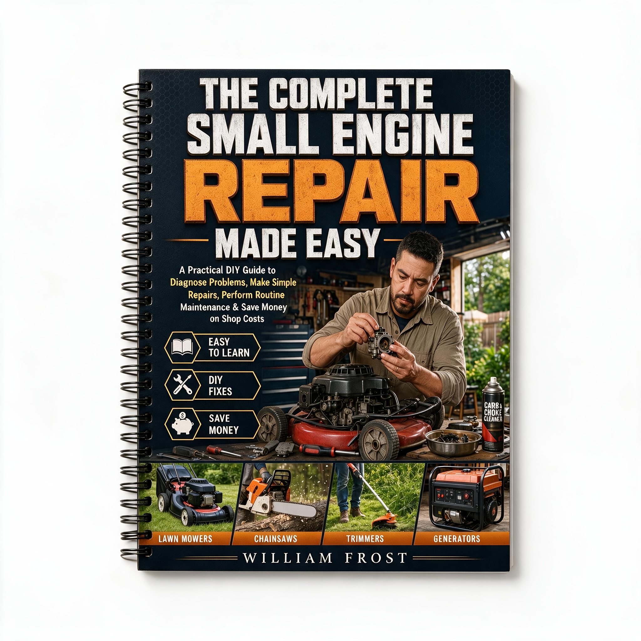 TEMU The Complete Small Engine Repair Made Easy:a Practical Diy Guide To Diagnose Problems, Make Simple Repairs, Perform Routine Maintenance & Save