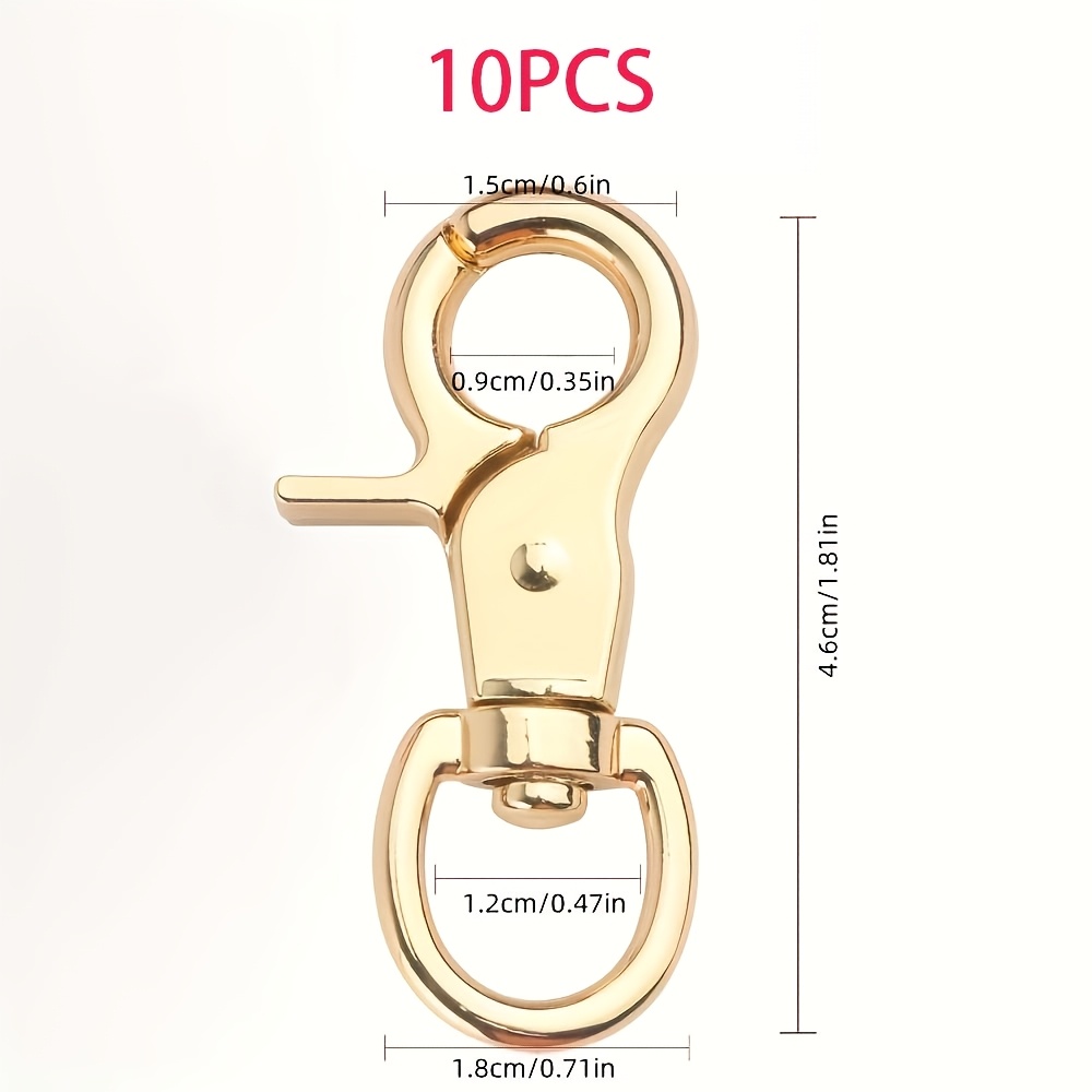 Temu – TEMU 6pcs Hammock Camping Locking Spring Hook, M5 Premium Stainless Steel D- Hook, Small Spring , Suitable For Camping, Hammocks, Hiking, Dog Leashes