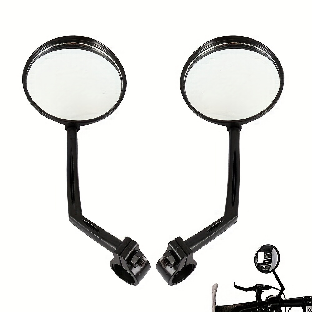 

360-degree Rotating Bike Mirror - Fit, Acrylic Convex Lens For Mountain & Road Bicycles