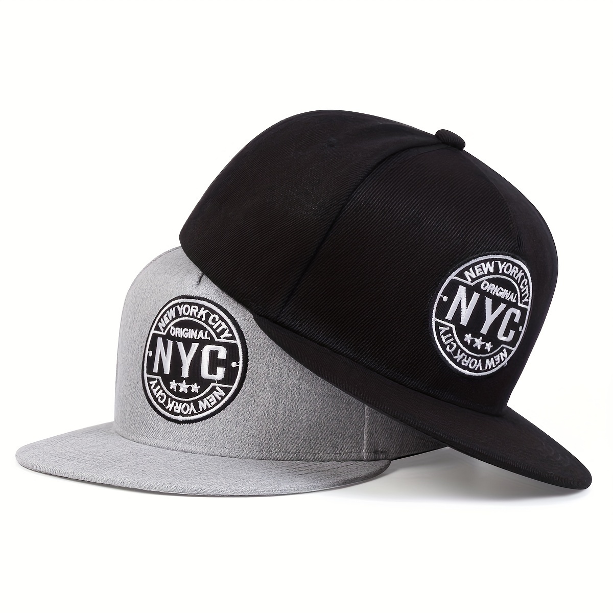 

New York Embroidery Snapback Hat Hip Hop Solid Color Baseball Cap Casual Adjustable Sports Hat For Women Men