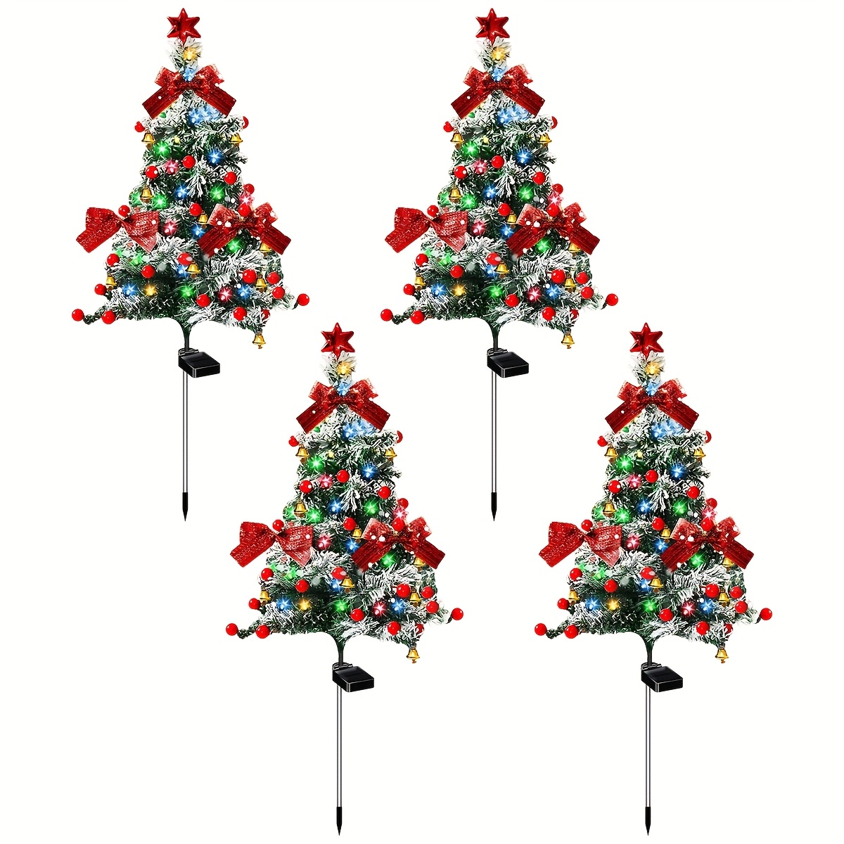 TEMU 4 Solar Lights, Garden Lawn Decorative Lights, Outdoor Lights, Spring Christmas Decoration Lights