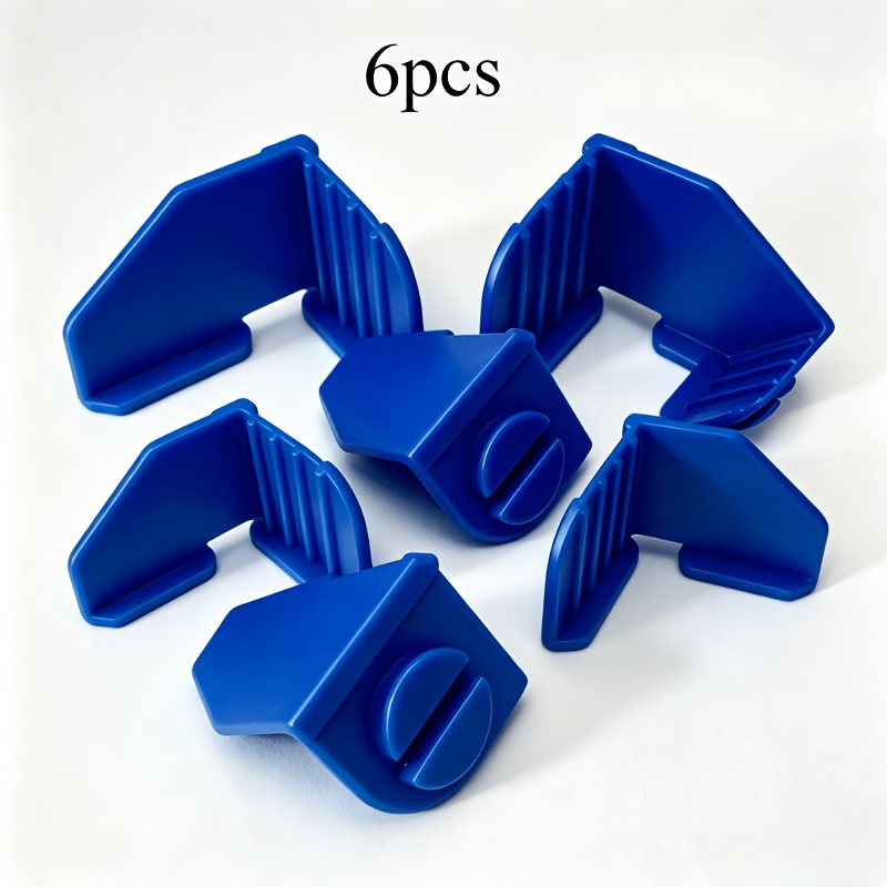 TEMU 6/10pcs Line Anchor Corner Brackets, Plastic Masonry Line Holder Set, Bricklaying String Line Guide Tool For Accurate Brick And Block Alignment