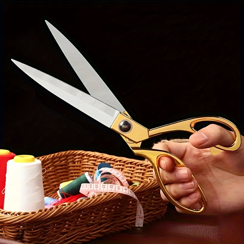 Professional Fabric Scissors Tailor Sewing Shears Cloth Tailor Scissors Multi Leather Household Sewing Scissors Clothing Cutter Shears Home Sewing Tool Industrial Scissors