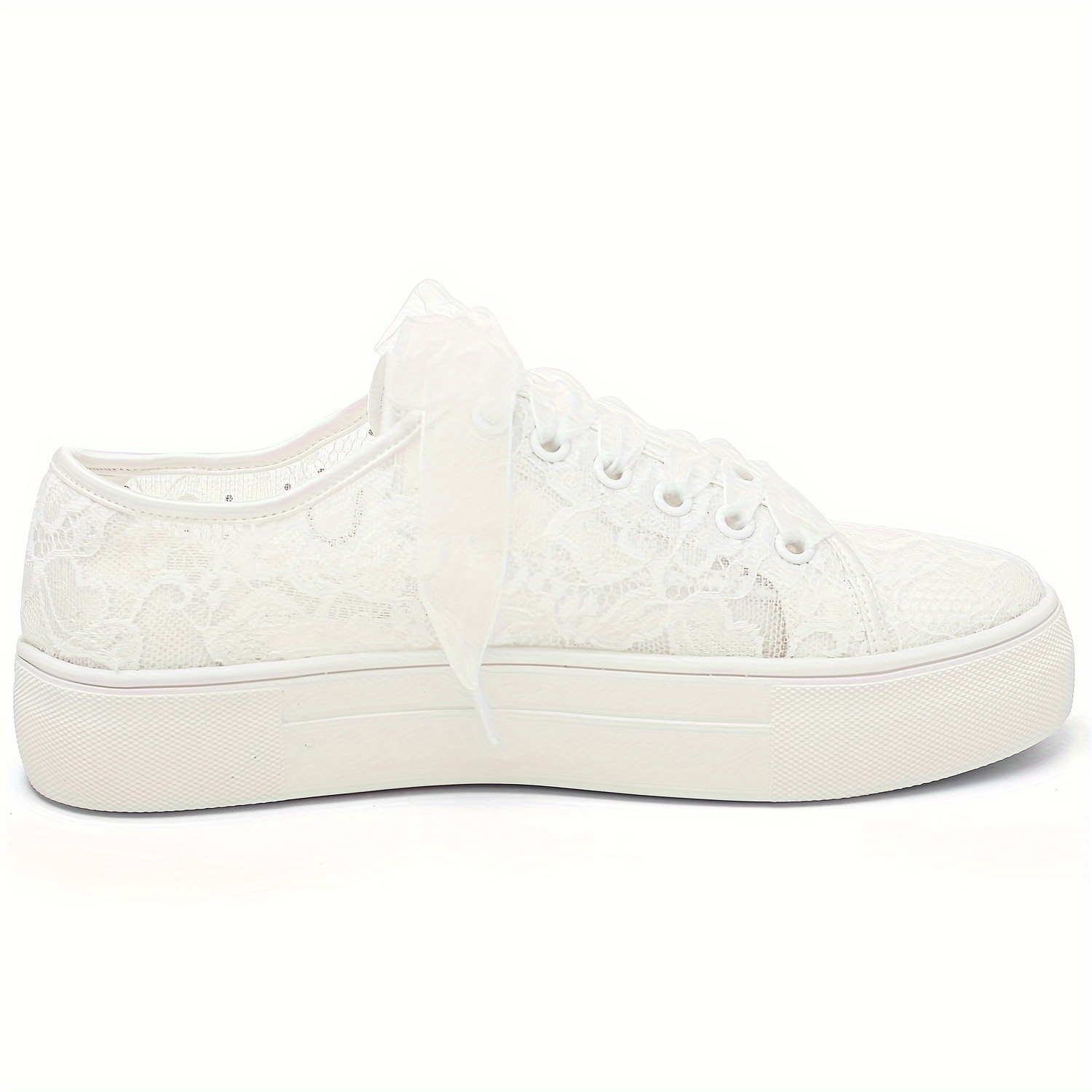 9996 wedding shoes lace bridal sneakers 46 platform bride Temu