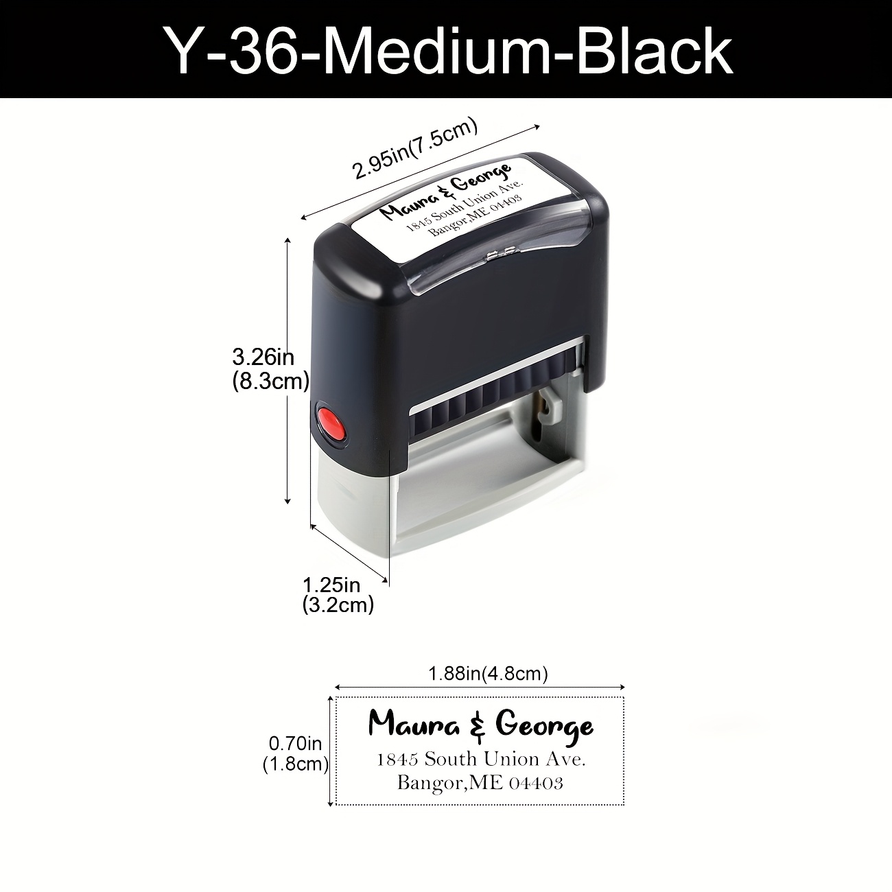 Personalized Automatic Inking Stamp - Custom Stamp With Clear - For Address Stamps And More - Supports Up To Of Customization