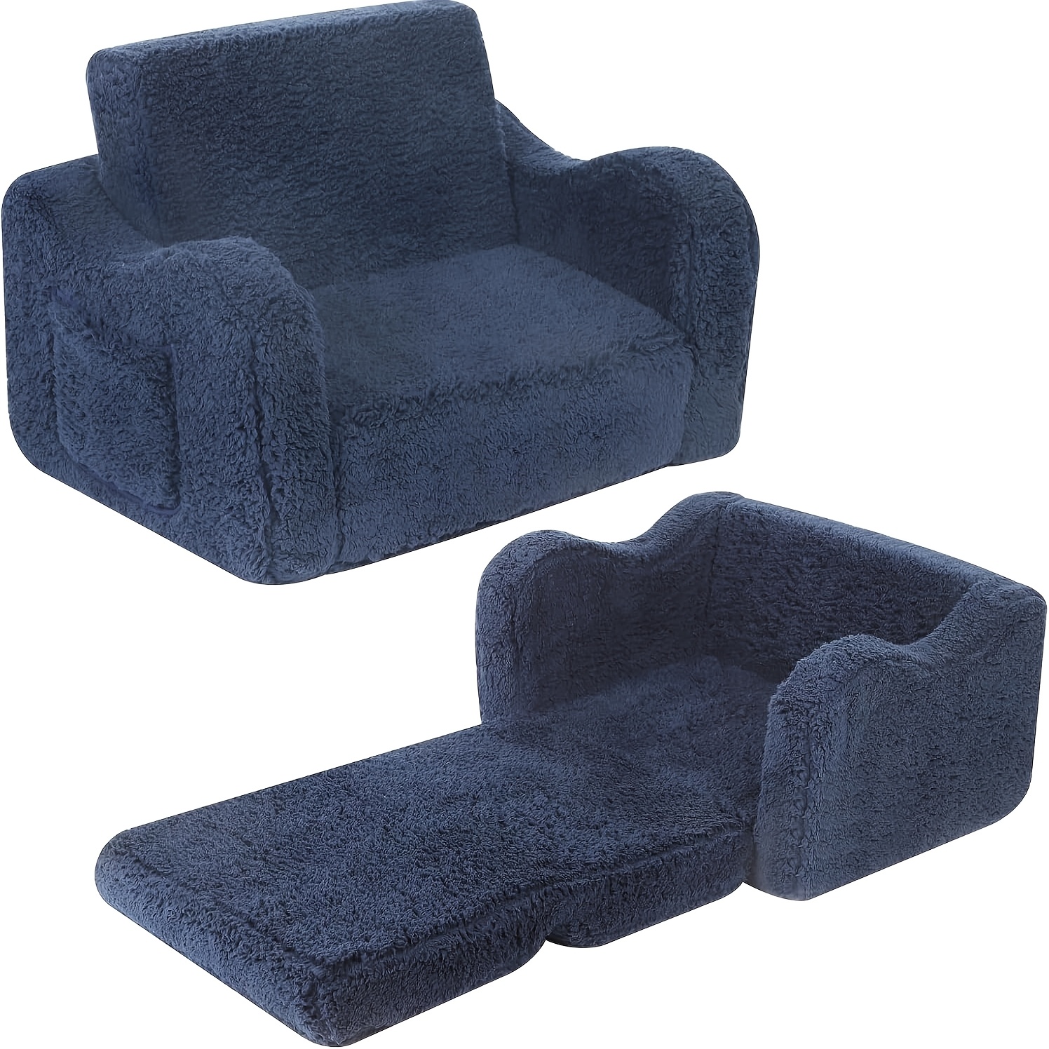 Adorable Cartoon Folding Kids Sofa Chair,   Lazy Seat for Living Room and Dining Area, Creative Birthday Gift for Halloween and Christmas for Halloween and Christmas