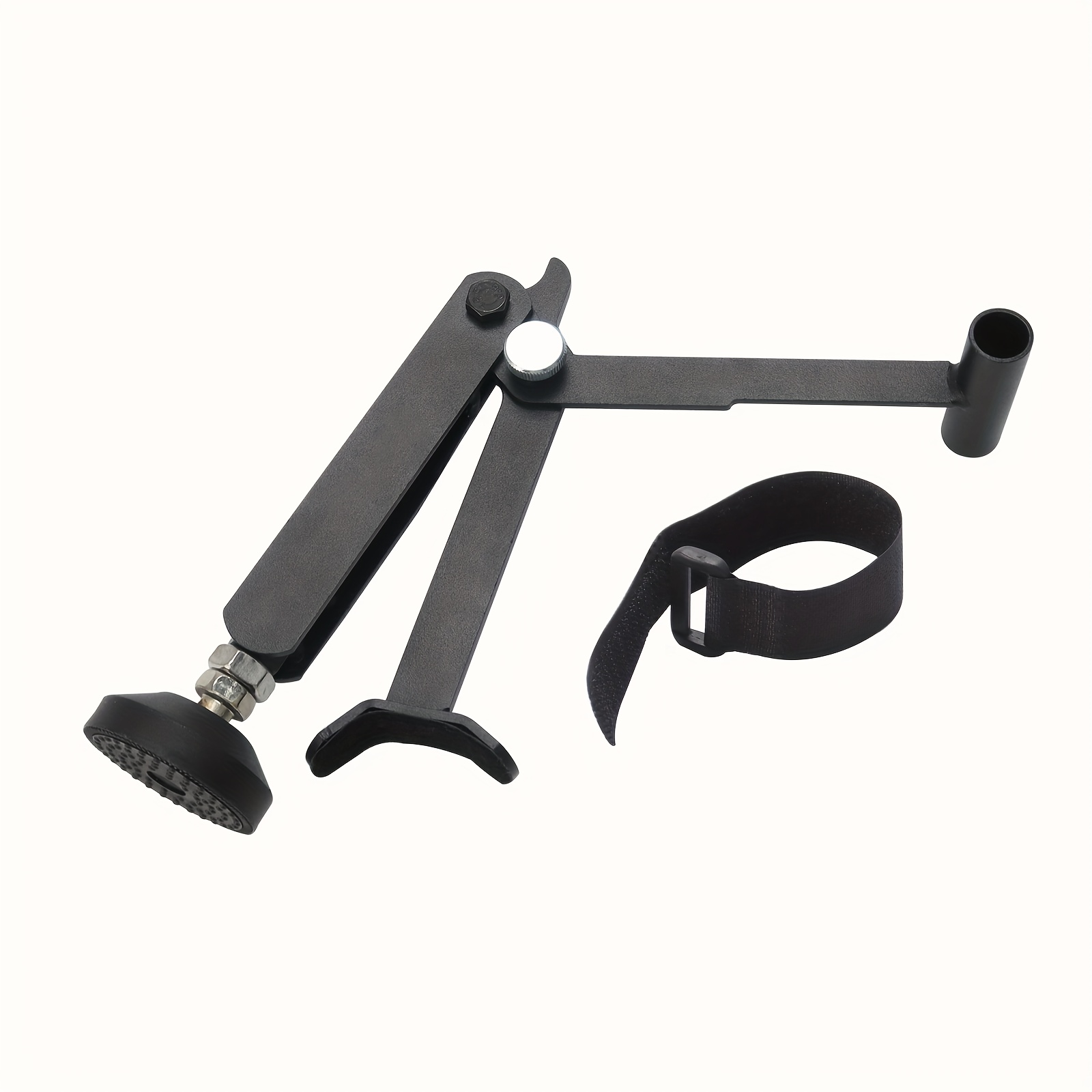 motorcycle/ebike kickstand - heavy-duty carbon steel adjustable height & folding mechanism with non-slip base, sturdy lever & locking mechanism, portable motorized scooter stand for  , compatible with motorcycles, e, mopeds, electric - ideal for home, garage, or   use 0