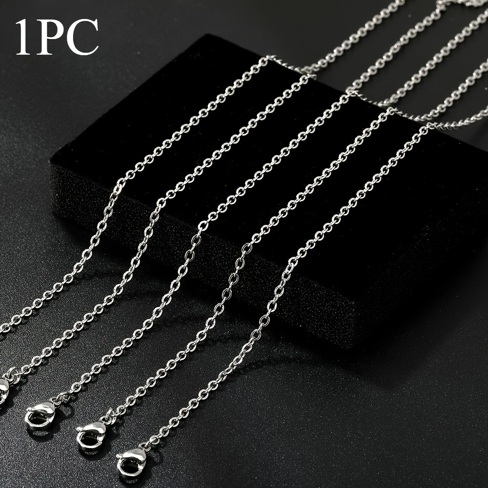 High-quality Stainless Steel O-ring Chain Necklace, Simple And Elegant Design For Daily Casual Or Special Occasions…: retailer-supplied image