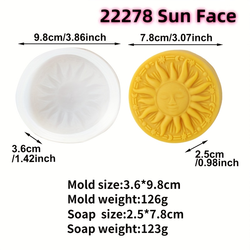 Image of 3d Flat Soap Candle Making Silicone Mold Abstract Moon Goddess Pillar Plaster Epoxy Resin Tool Festival Tabletop Decor