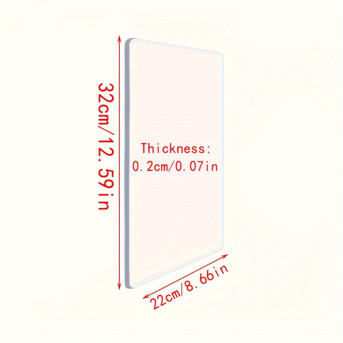 E-shop 12,59 x 8,66 Zoll Prägegerät Kunststoff Schneidepad Platte Zusätze Geeignet für A4 Größe Kohlenstoffstahl Prägegerät Papierkunstmaschine