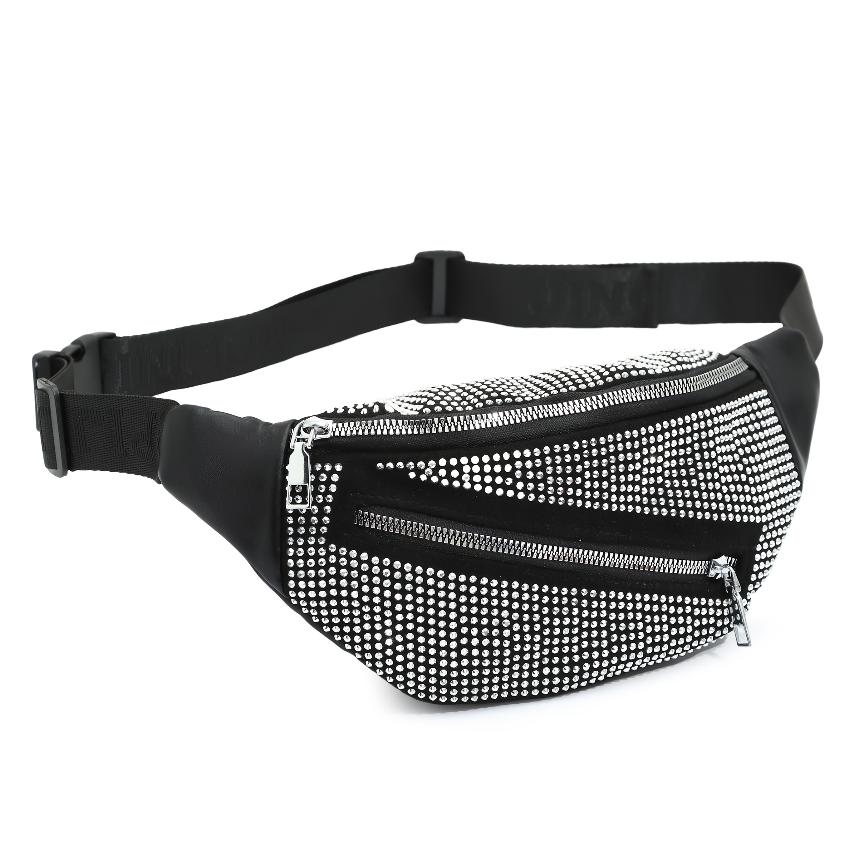 Women's Diamond Studded Waist Bag