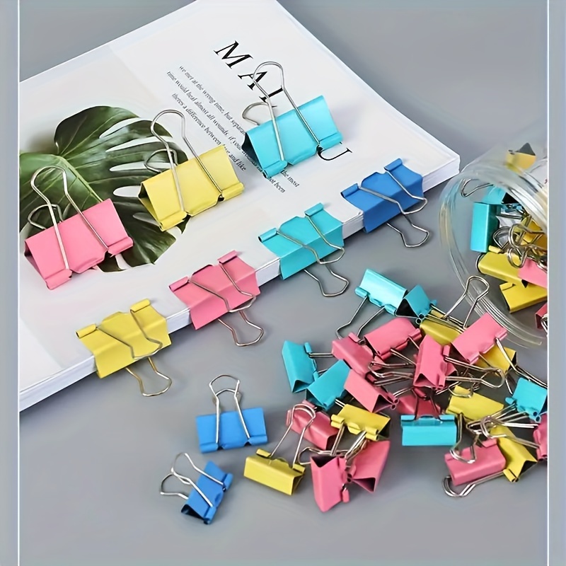 

10/20/30pcs Color Multi-purpose Binder - Color Paper Clips, Metal Clips For Office Supplies Perfect For Students