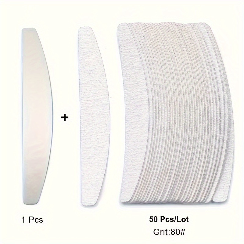Image of 51pcs Double-sided Nail Files - Compact And Versatile For Polishing, Sanding - Manicure And For Salon-quality Home Nails