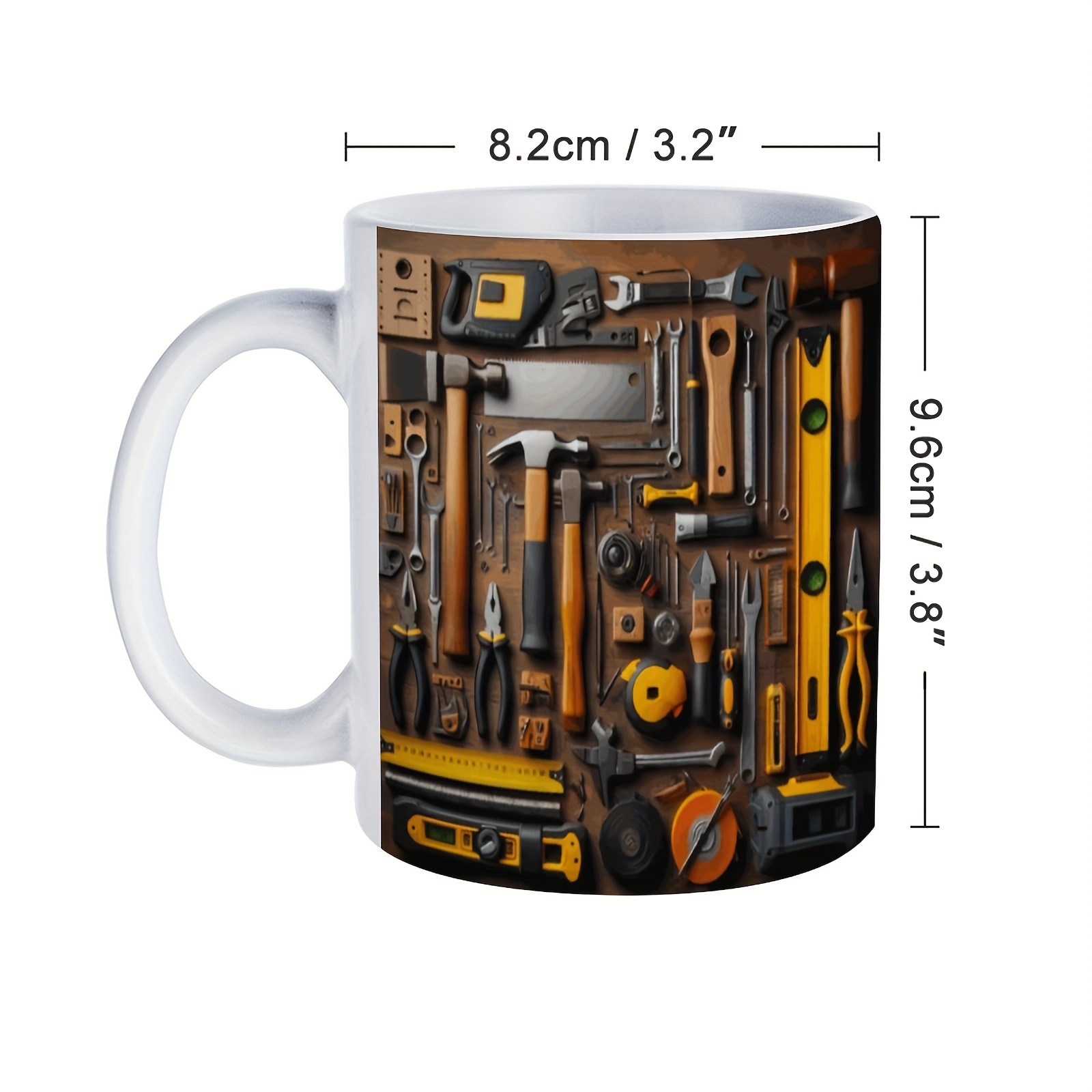 this 11 ounce ceramic tool 3d printed coffee mug is an insulated reusable multi functional porcelain mug that   an ideal fathers day gift and is hand washed only christmas cup tea set holiday gift gift for parents 4