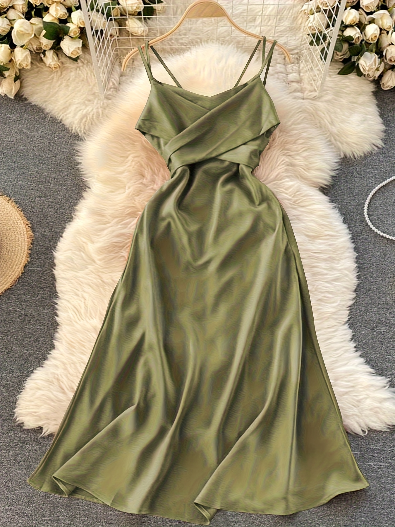 green bridesmaid dress sold on Temu Canada